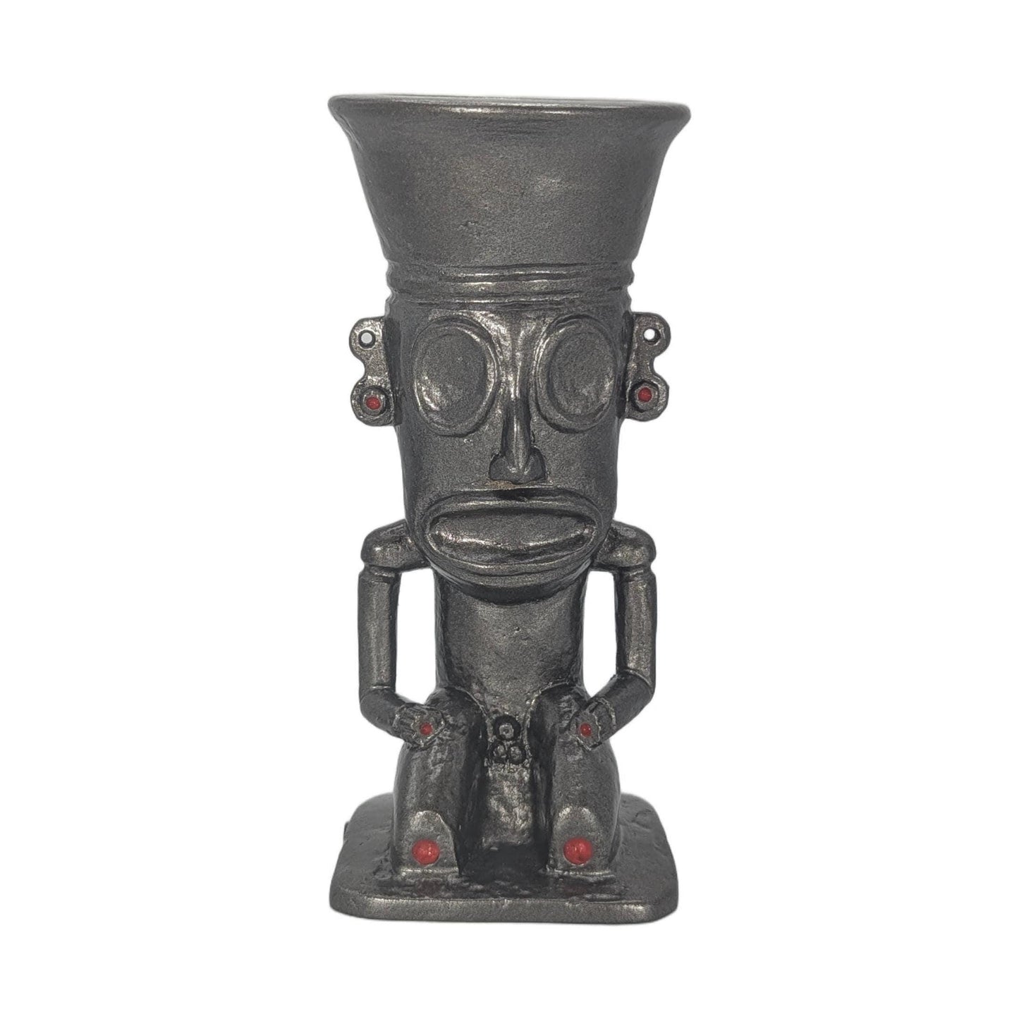 Décor rustique de porte-stylo de chamane Behique Taïno