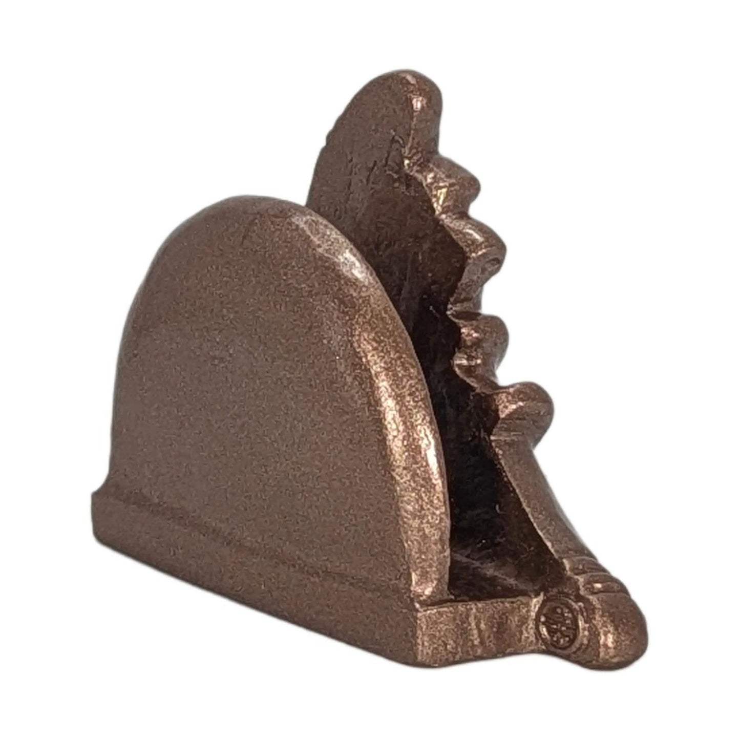 Handcrafted Taino Trigonolito Three-Pointed Stone Business Card Holder, Desk Decor