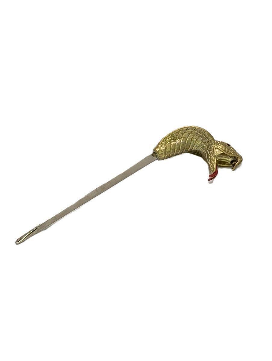 Handcrafted Pewter King Cobra Letter Opener, Exotic Wildlife Desk Decor