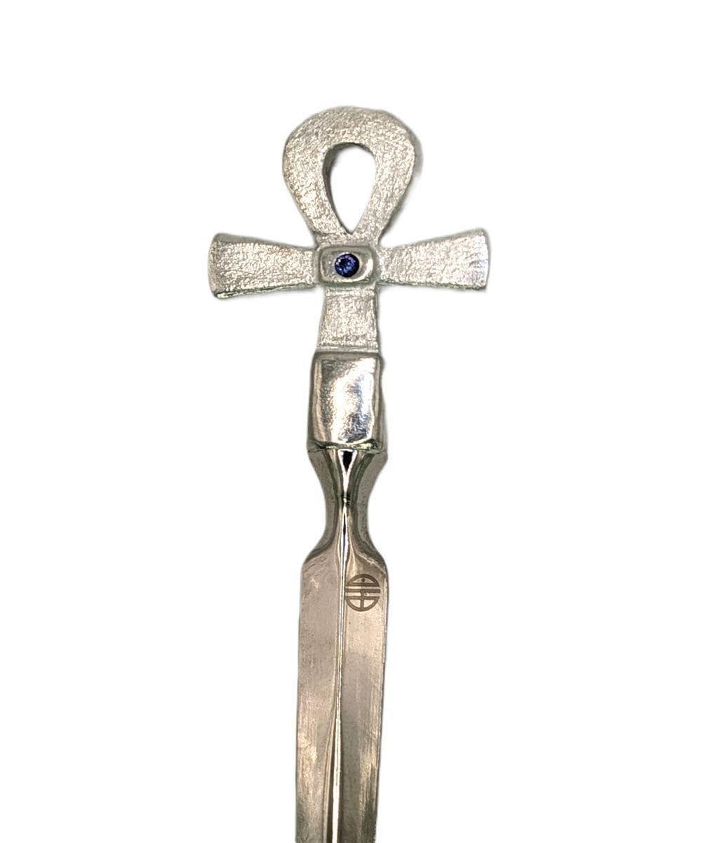 Ankh (Egyptian Key of Life) Pewter Letter Opener, Ancient Egypt Desk Decor