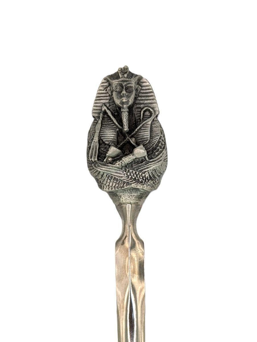 Handcrafted Pewter Tutankhamun Pharaoh Letter Opener, Ancient Egypt Desk Decor
