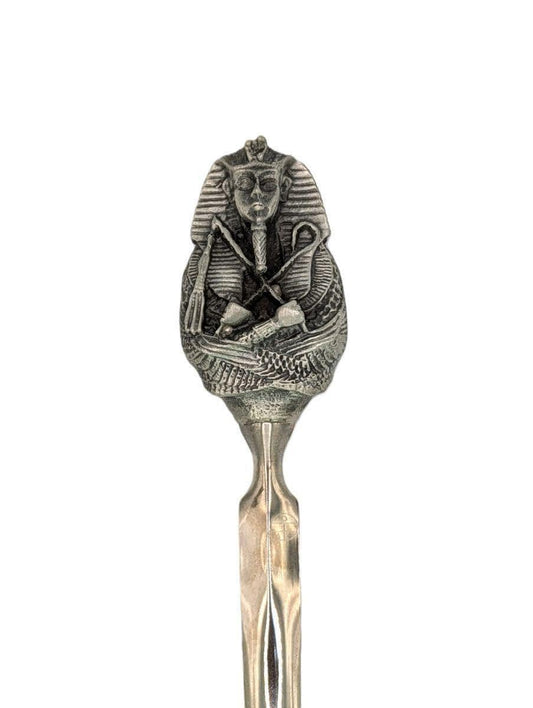 Handcrafted Pewter Tutankhamun Pharaoh Letter Opener, Ancient Egypt Desk Decor