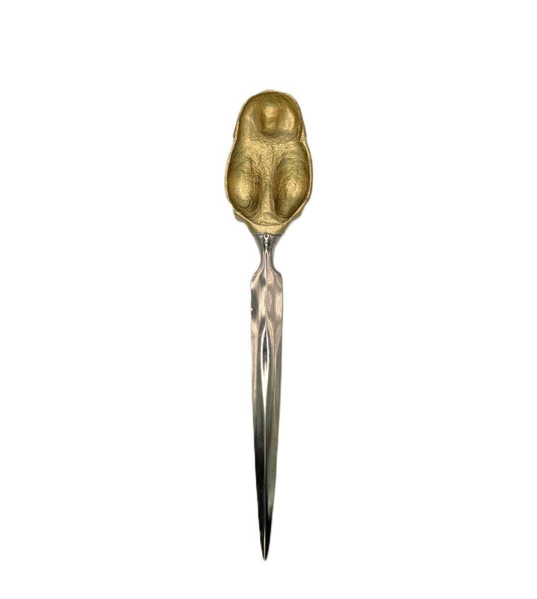 Handcrafted Pewter Tutankhamun Pharaoh Letter Opener, Ancient Egypt Desk Decor