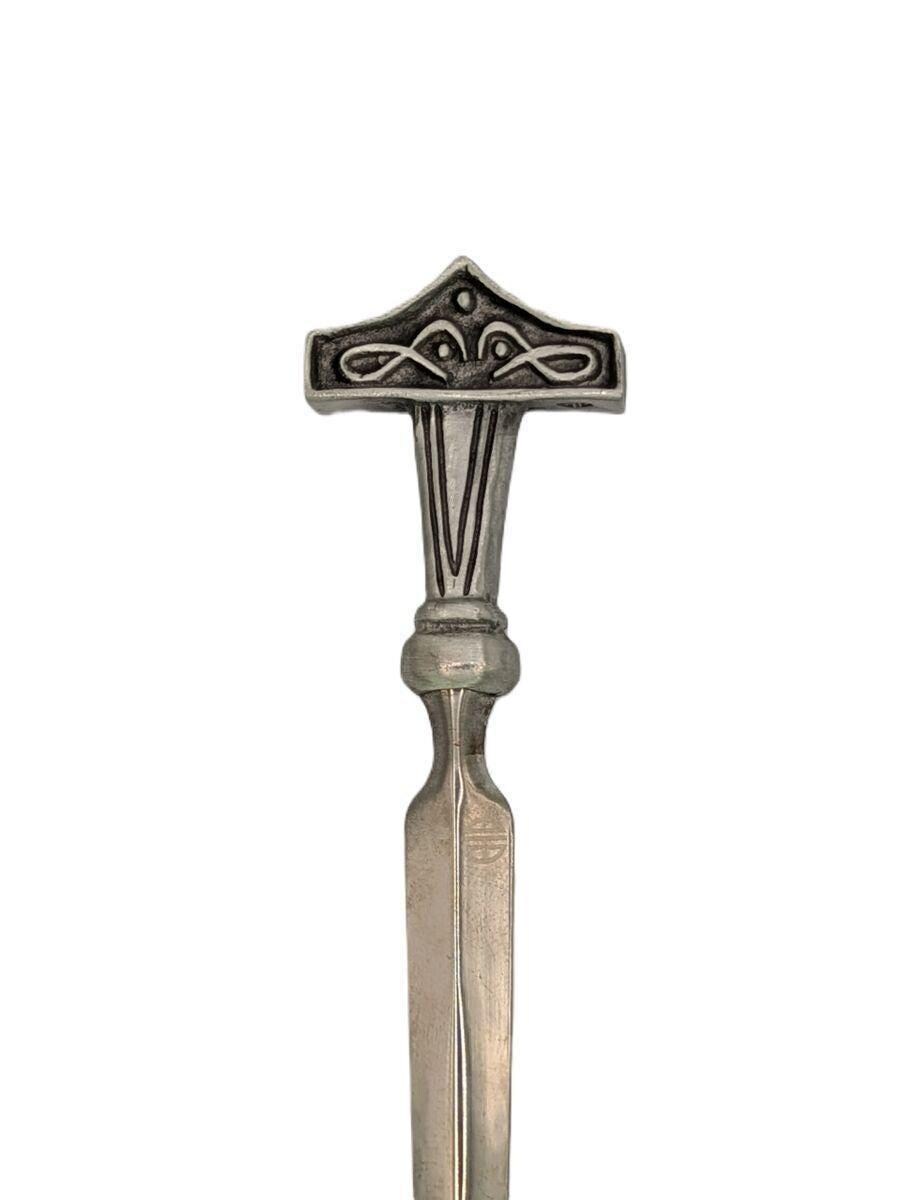Handcrafted Pewter Thor Hammer Mjölnir Letter Opener, Norse Enthusiast Gift