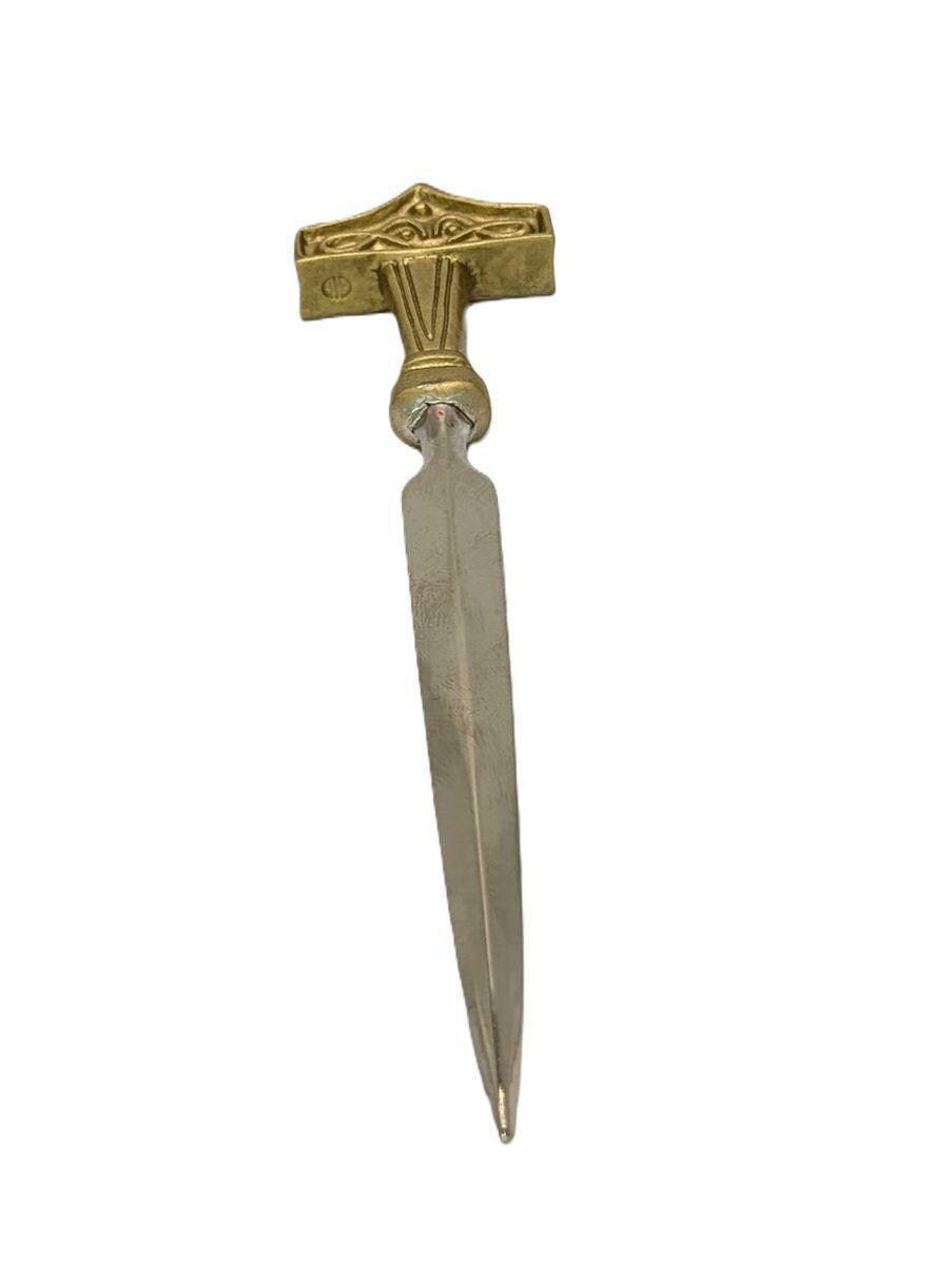 Handcrafted Pewter Thor Hammer Mjölnir Letter Opener, Norse Enthusiast Gift