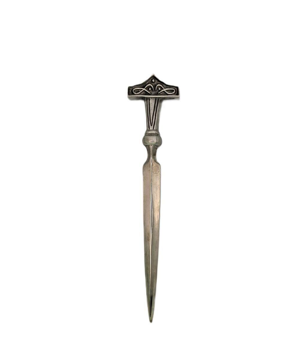 Handcrafted Pewter Thor Hammer Mjölnir Letter Opener, Norse Enthusiast Gift