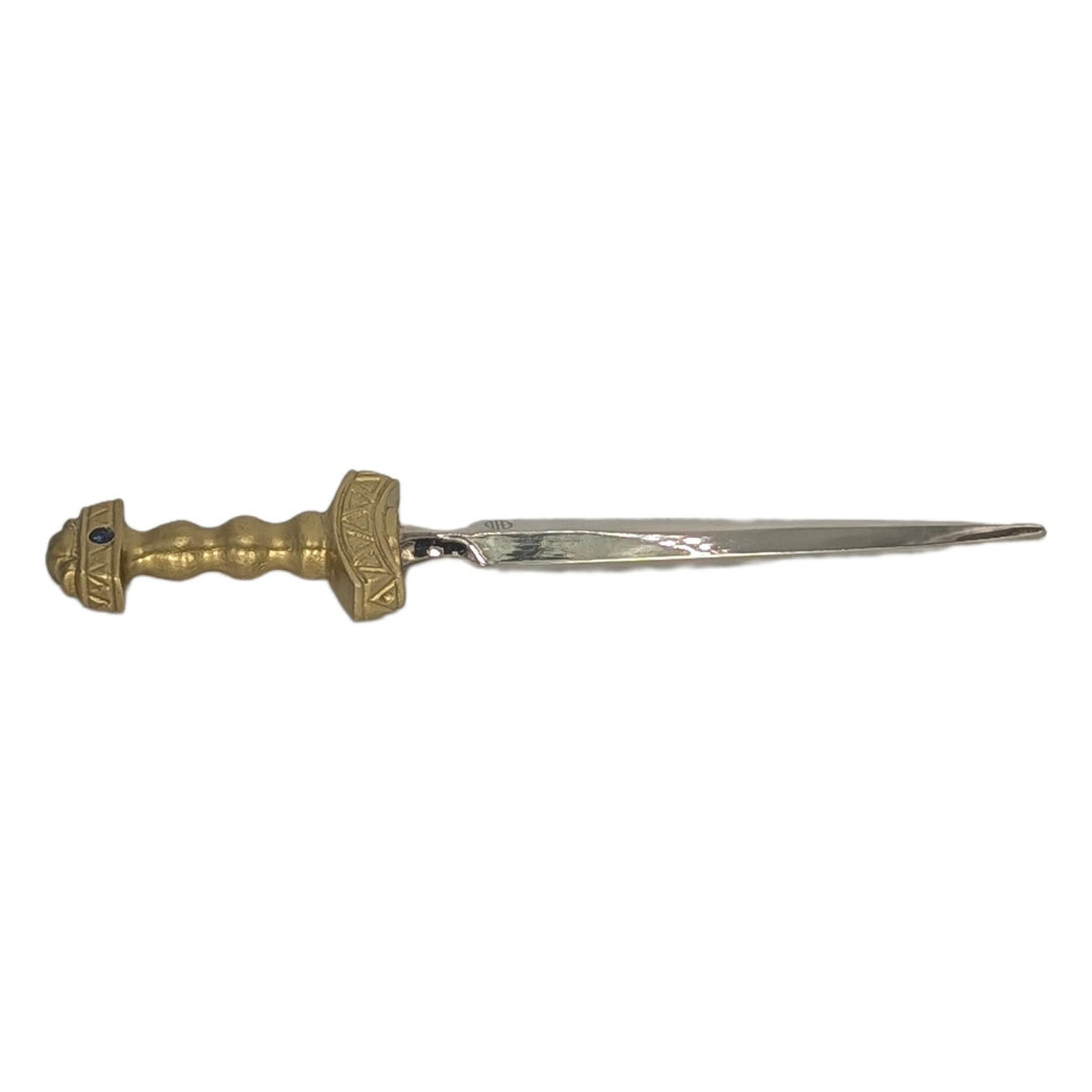 Handcrafted Viking Sword Replica Pewter Letter Opener, Medieval Style Desk Decor