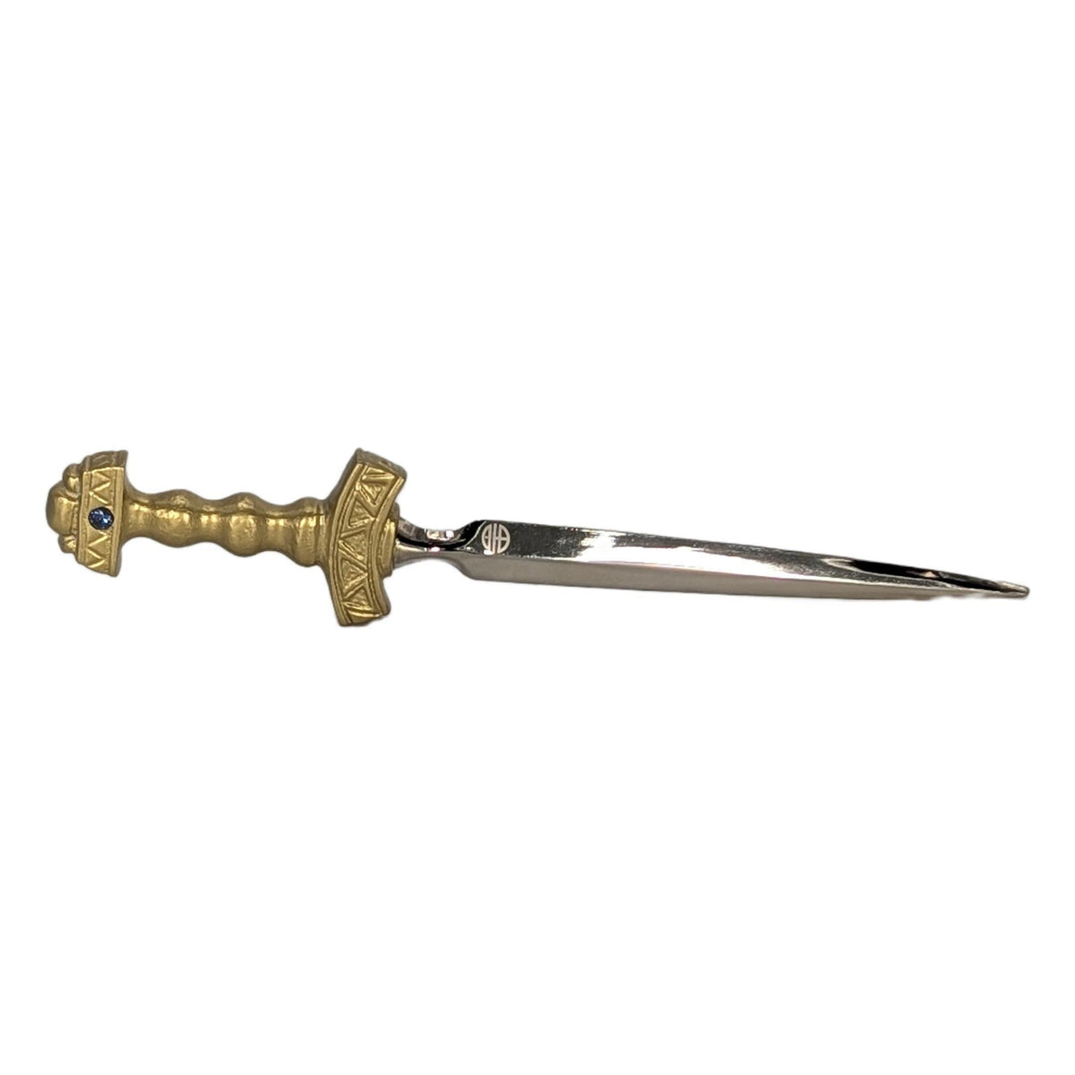Handcrafted Viking Sword Replica Pewter Letter Opener, Medieval Style Desk Decor