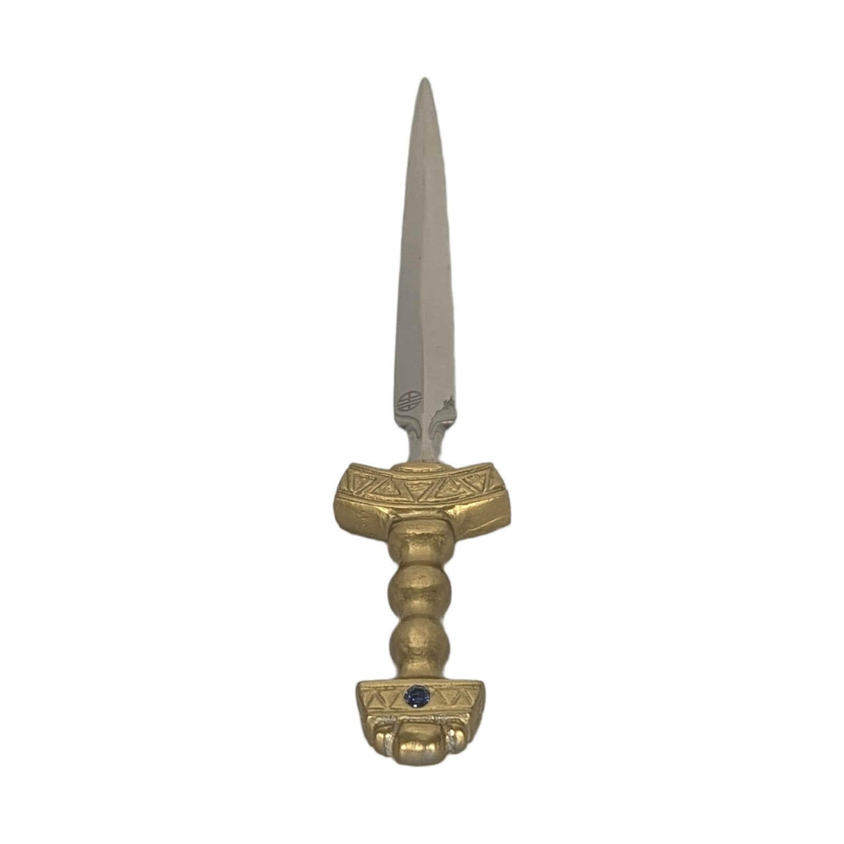 Handcrafted Viking Sword Replica Pewter Letter Opener, Medieval Style Desk Decor