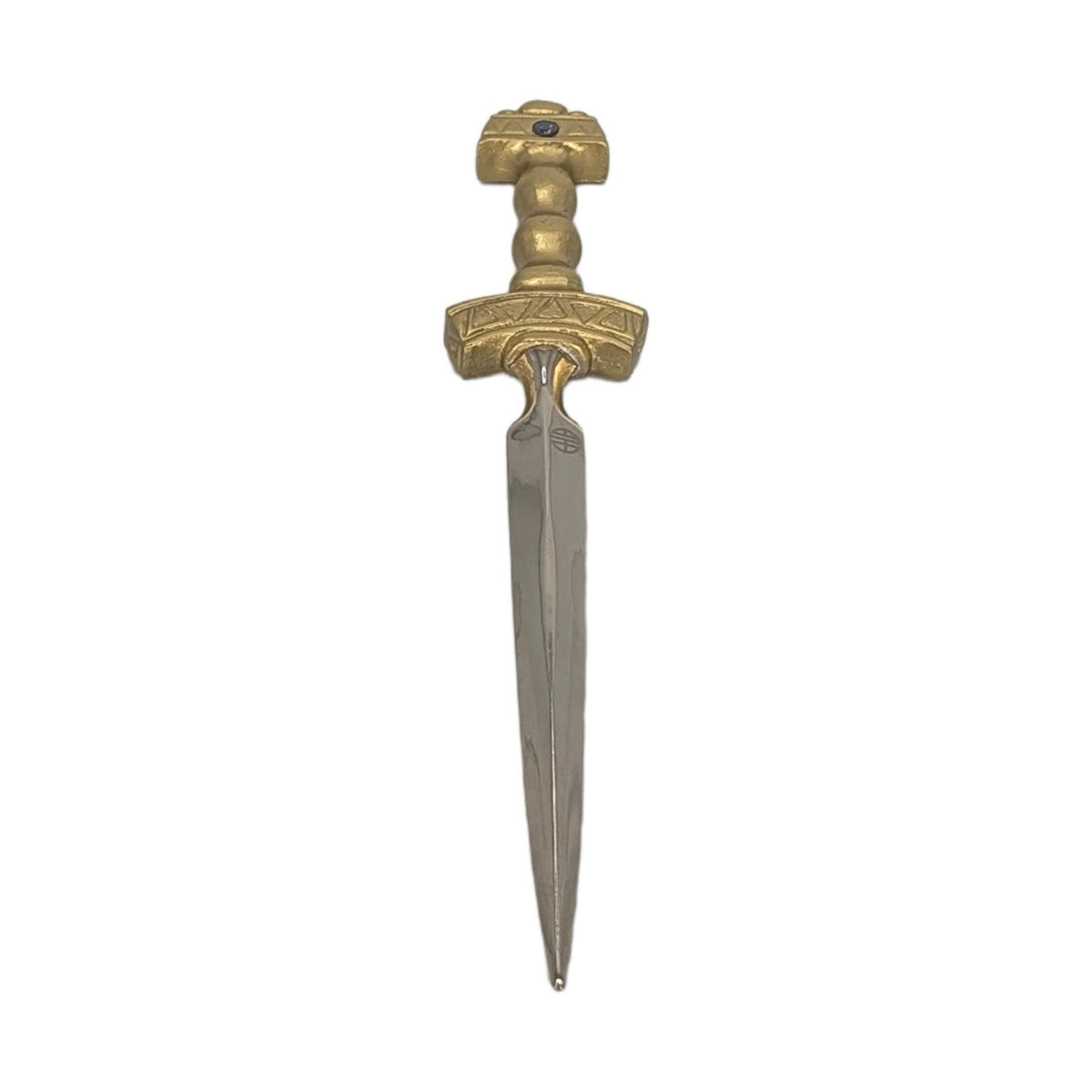 Handcrafted Viking Sword Replica Pewter Letter Opener, Medieval Style Desk Decor