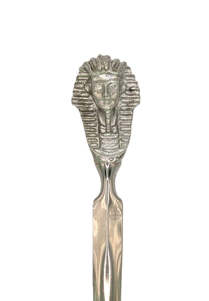 Handcrafted Pewter Tutankhamun Death Mask Letter Opener, Ancient Egypt Desk Decor