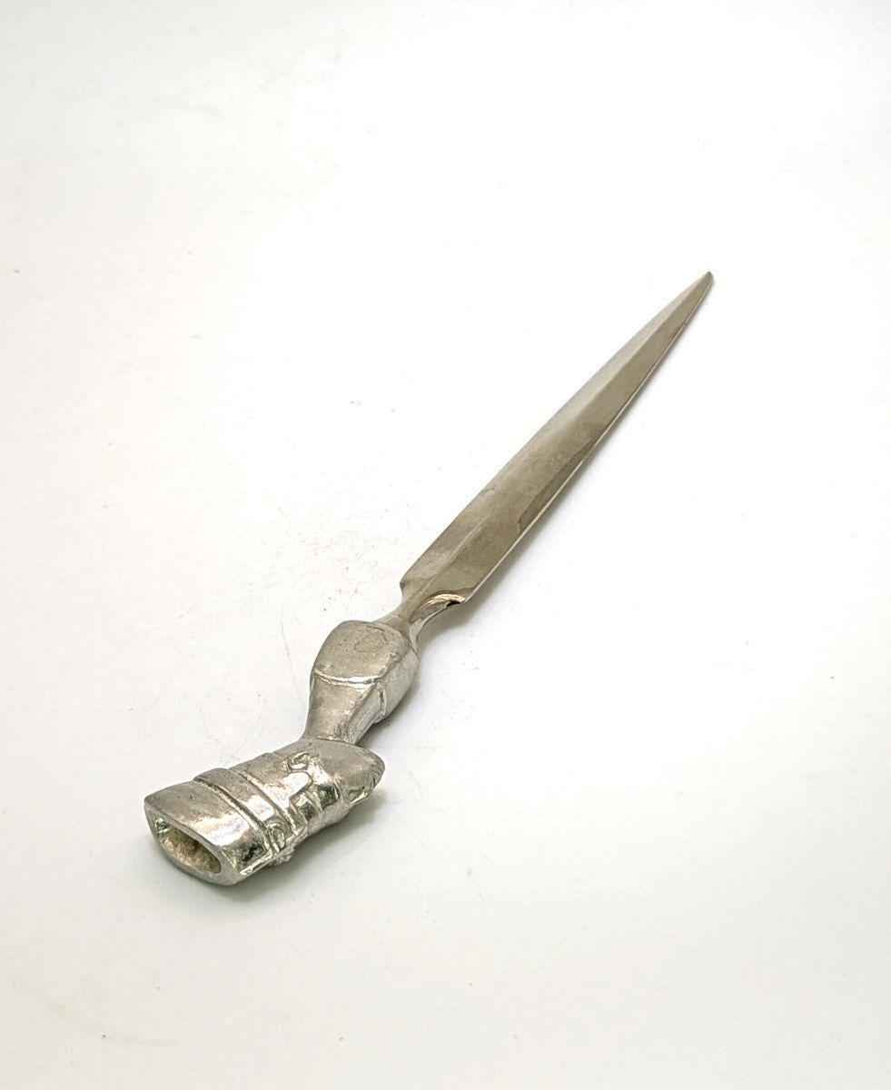 Handcrafted Pewter Nefertiti Letter Opener, Ancient Egyptian Desk Decor, History Lovers Gift