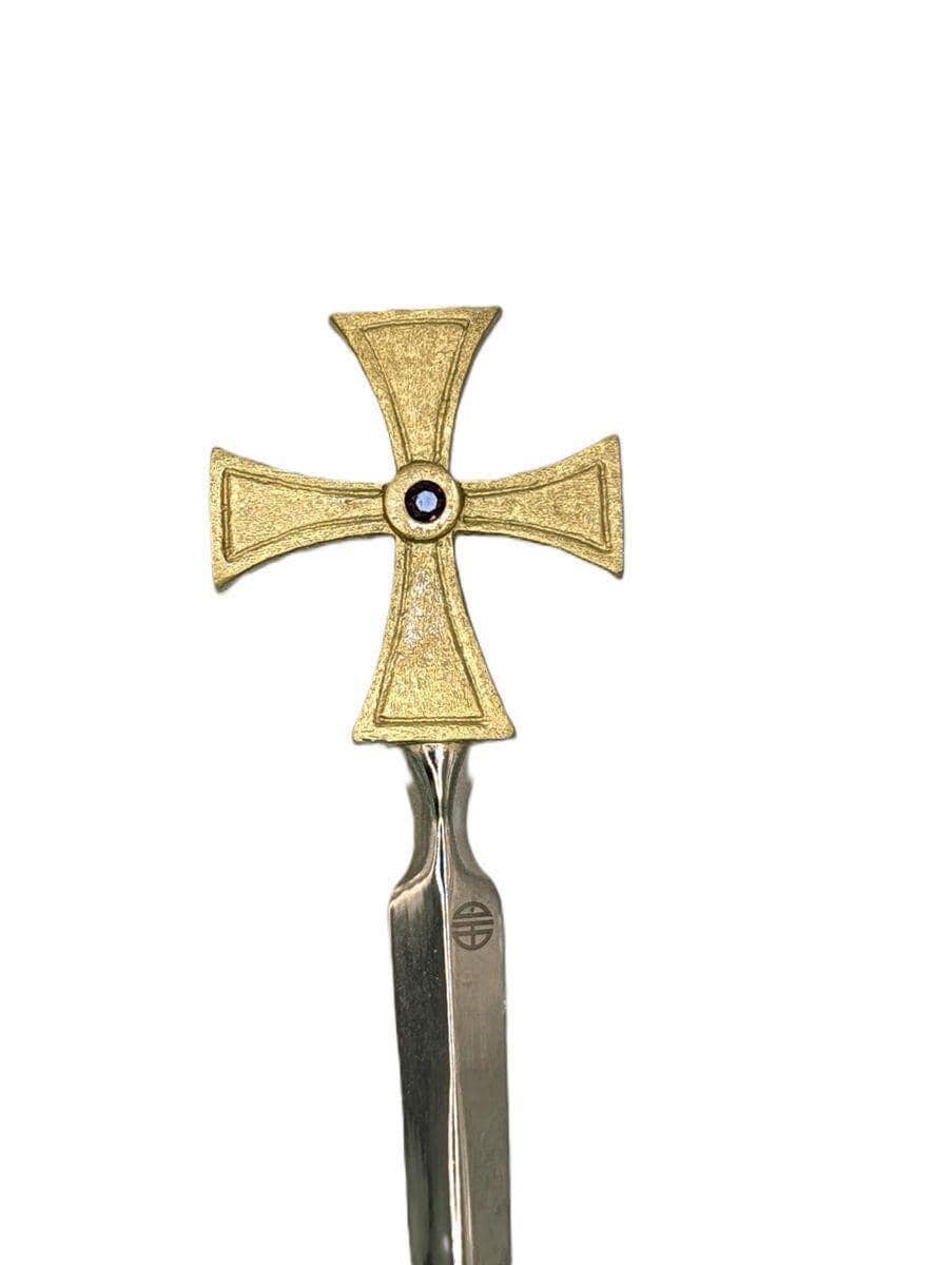 Handcrafted Pewter Templar Rross Letter Opener, Medieval History Desk Decor