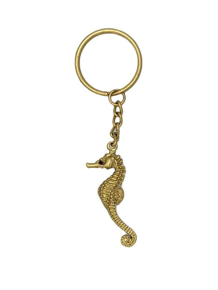 Handcrafted Seahorse Stylish Pewter keychain, Beach Lovers Gift