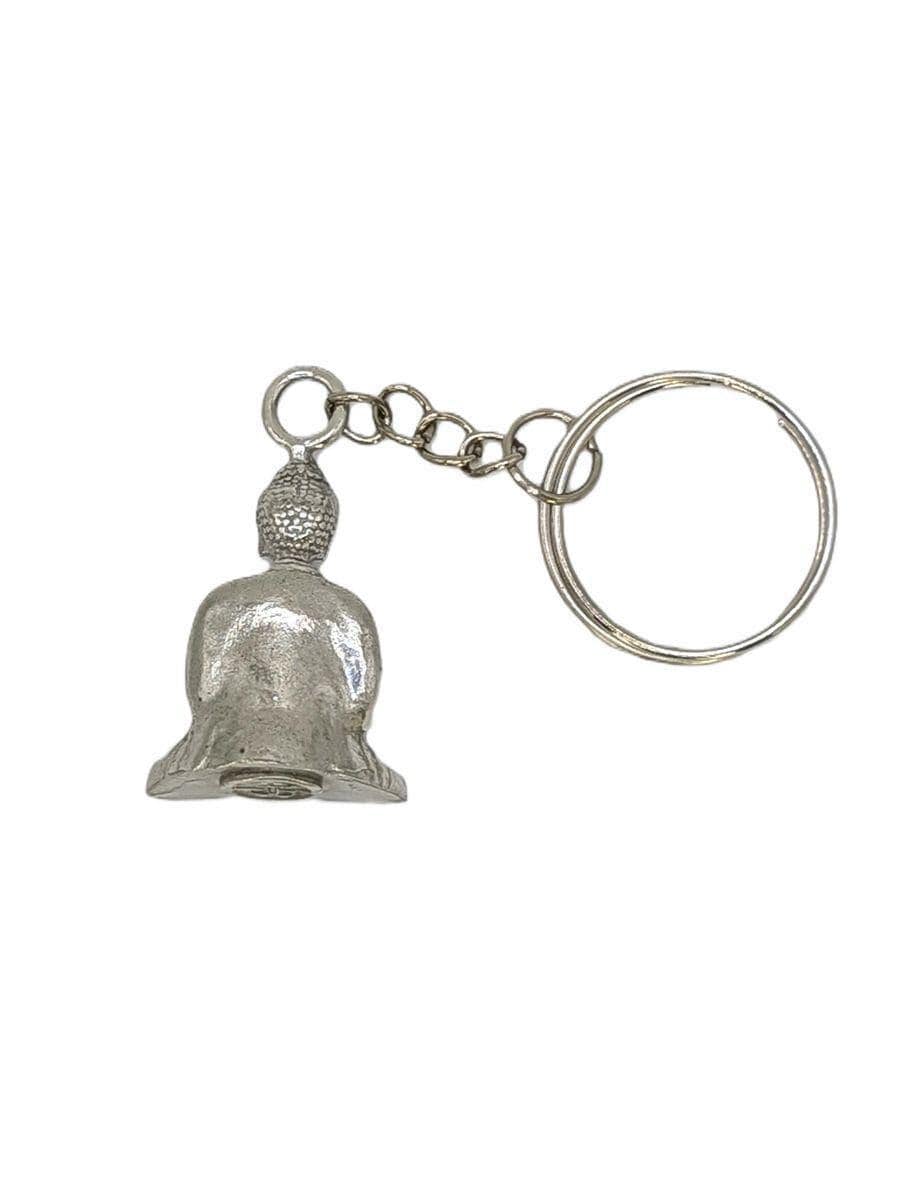 Meditating Buddha Minimalist Pewter Keychain, Zen  Spiritual Gift