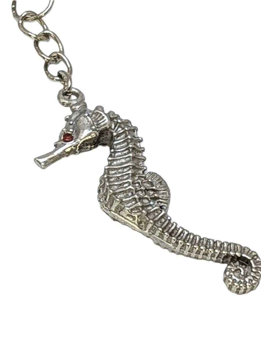 Handcrafted Seahorse Stylish Pewter keychain, Beach Lovers Gift