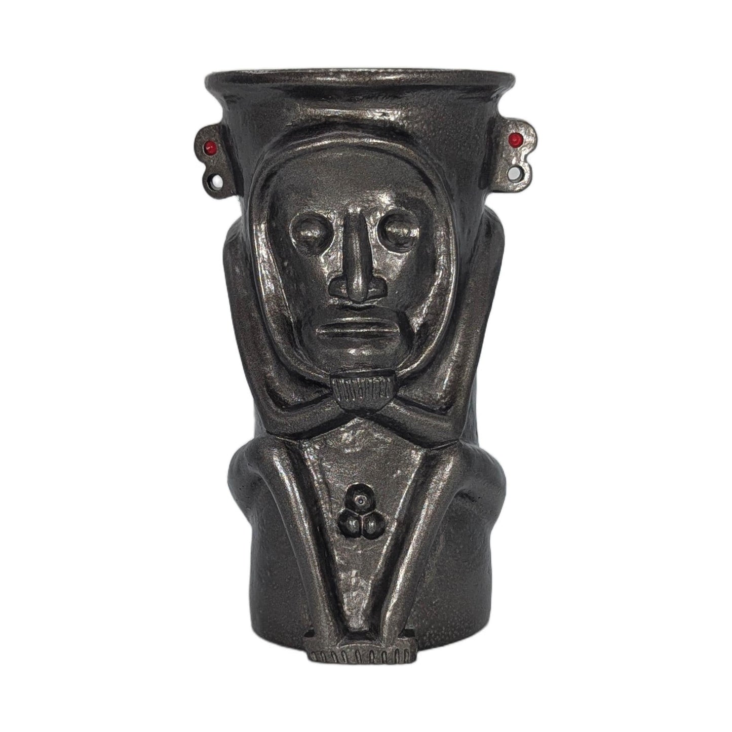 Handmade Behique Taíno Priest Shaman Vase Handmade Cultural Heritage Rustic Design