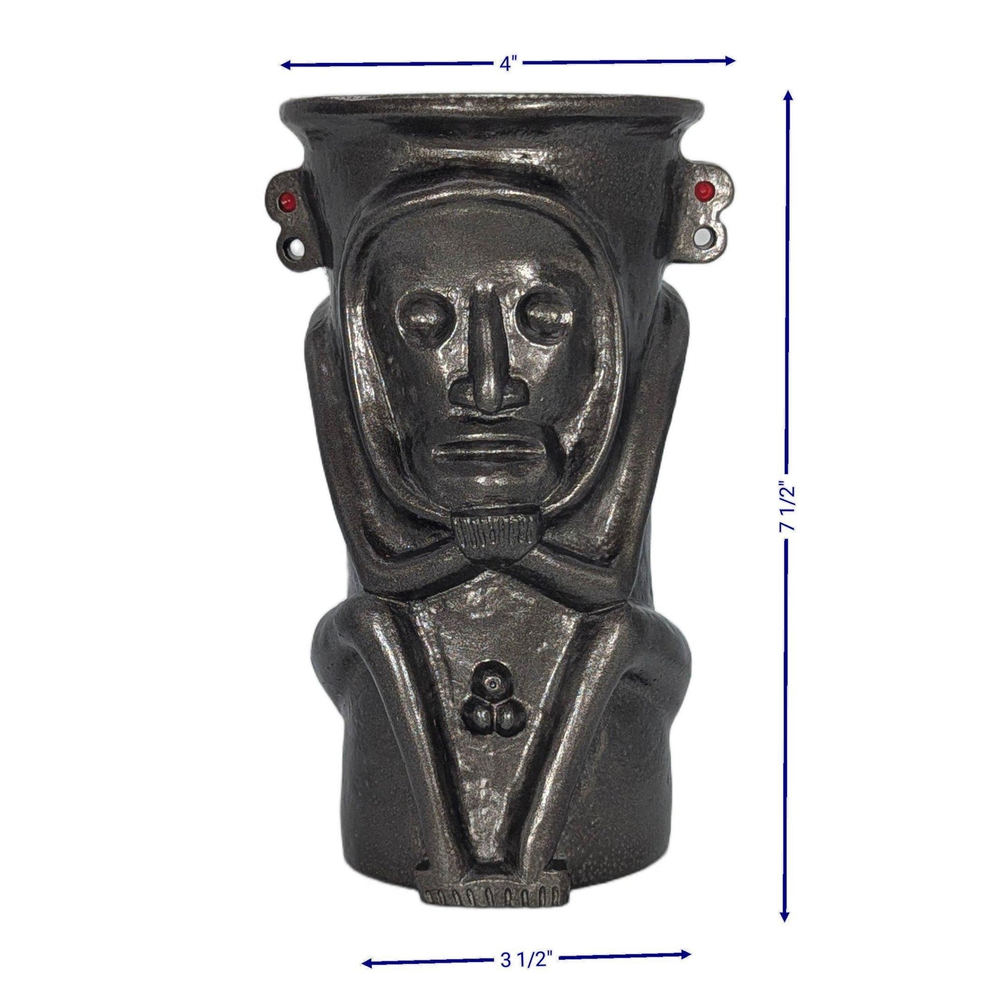 Handmade Behique Taíno Priest Shaman Vase Handmade Cultural Heritage Rustic Design