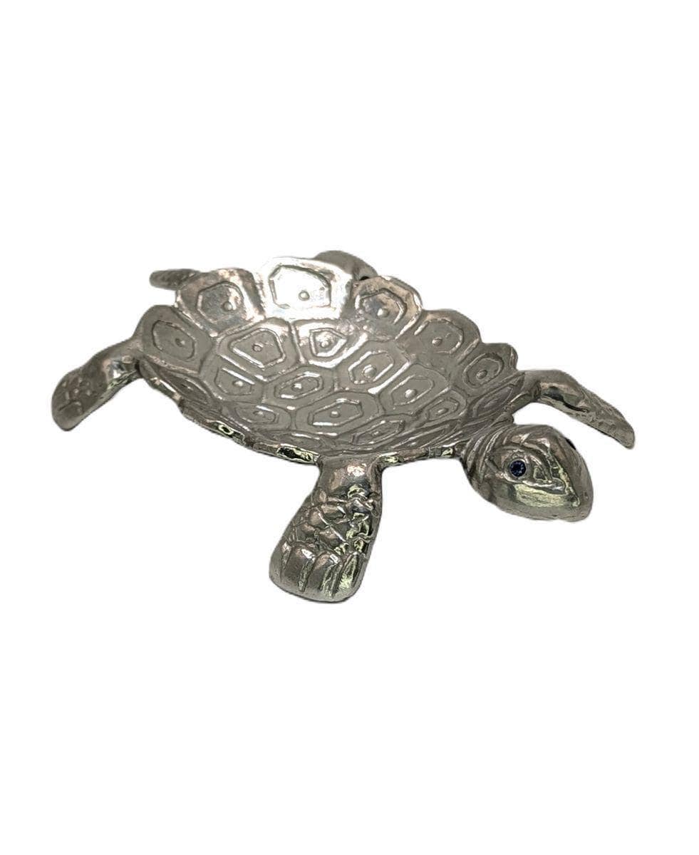Handmade Pewter Turtle Dish, Decorative and Functional Home and Office Decor