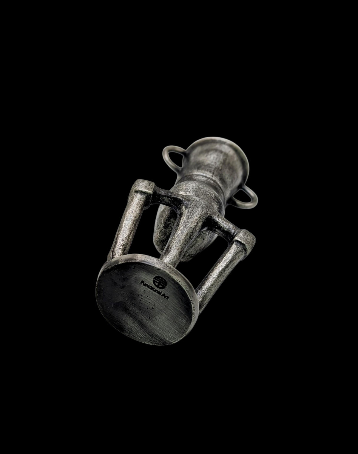 Handcrafted Taino Zemi Pewter Statue, Pen Holder, Desk Decor, Collectible