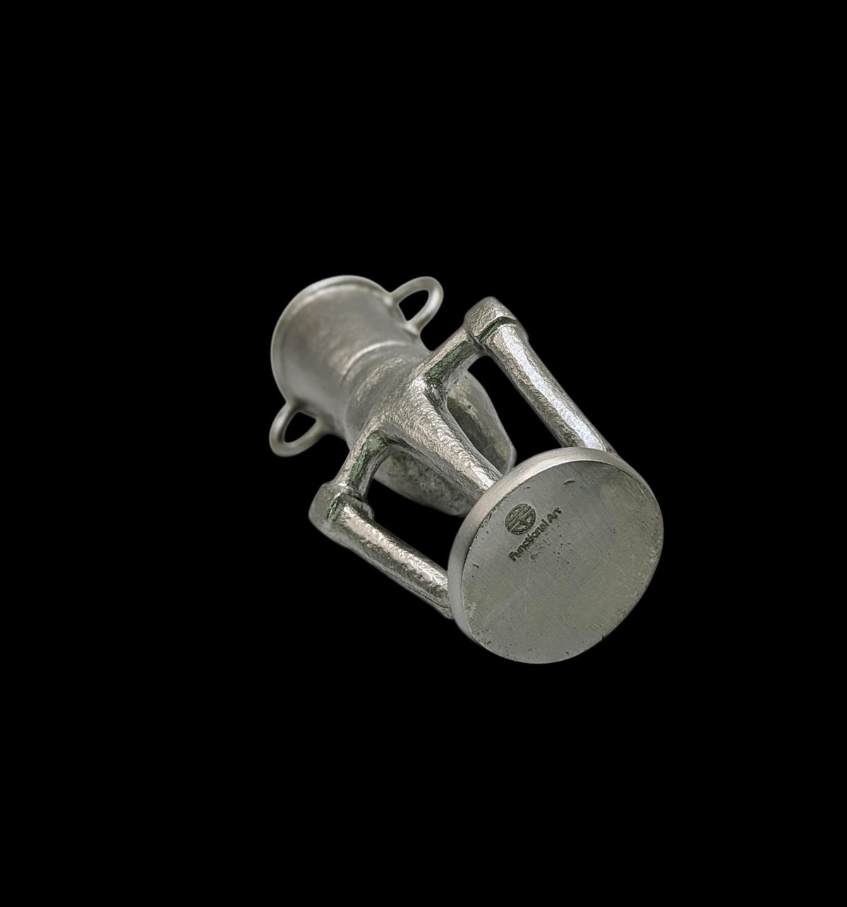 Handcrafted Taino Zemi Pewter Statue, Pen Holder, Desk Decor, Collectible
