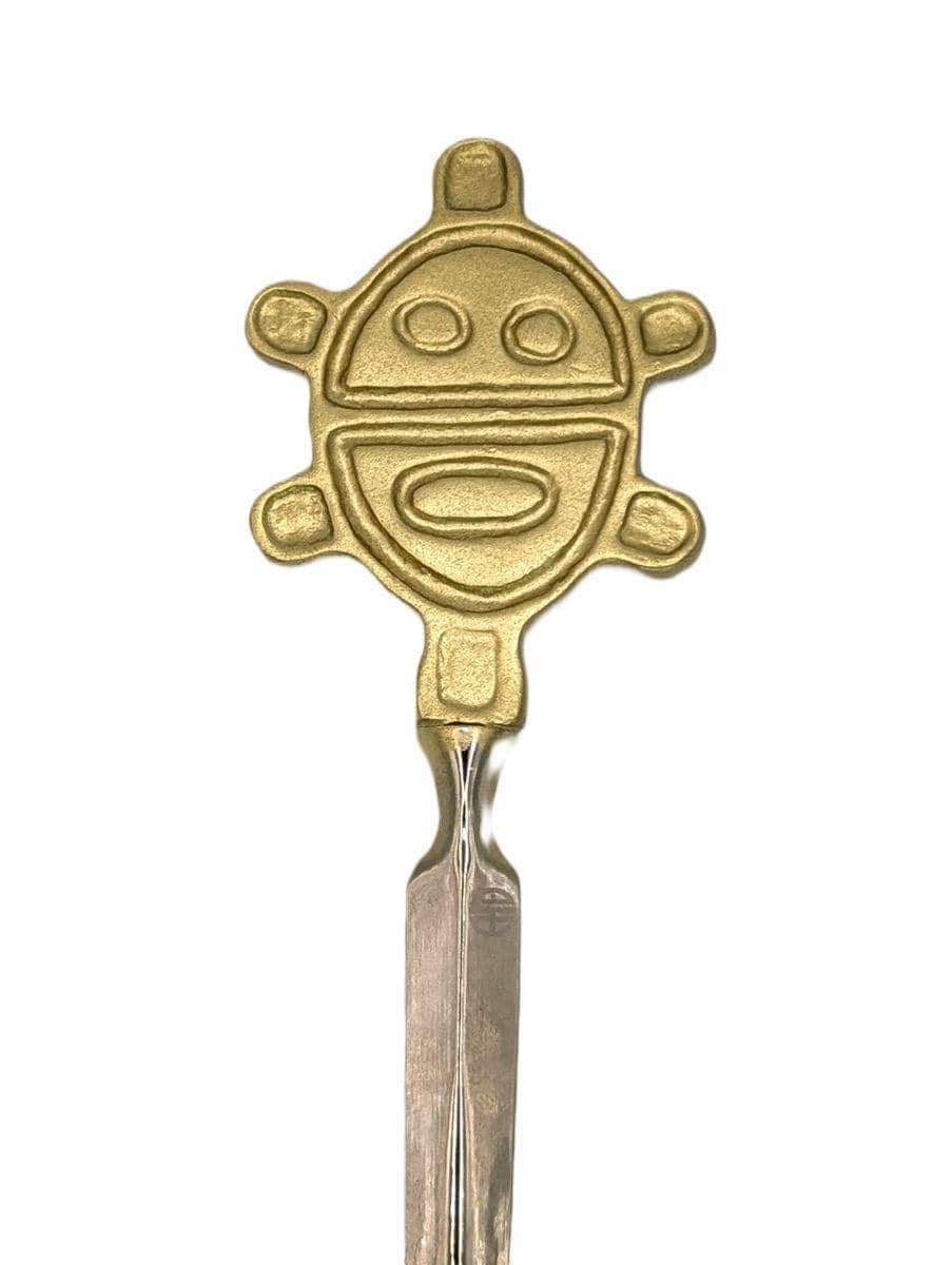 Handcrafted Pewter Taino Sun Petroglyph Letter Opener, Caribbean Indigenous Art Desk Decor