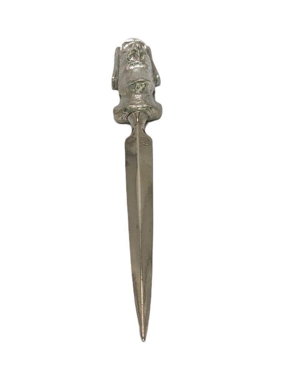 Handcrafted Pewter Moai Easter Island Head Letter Opener, Ancient Mystery Desk Decor Collectible