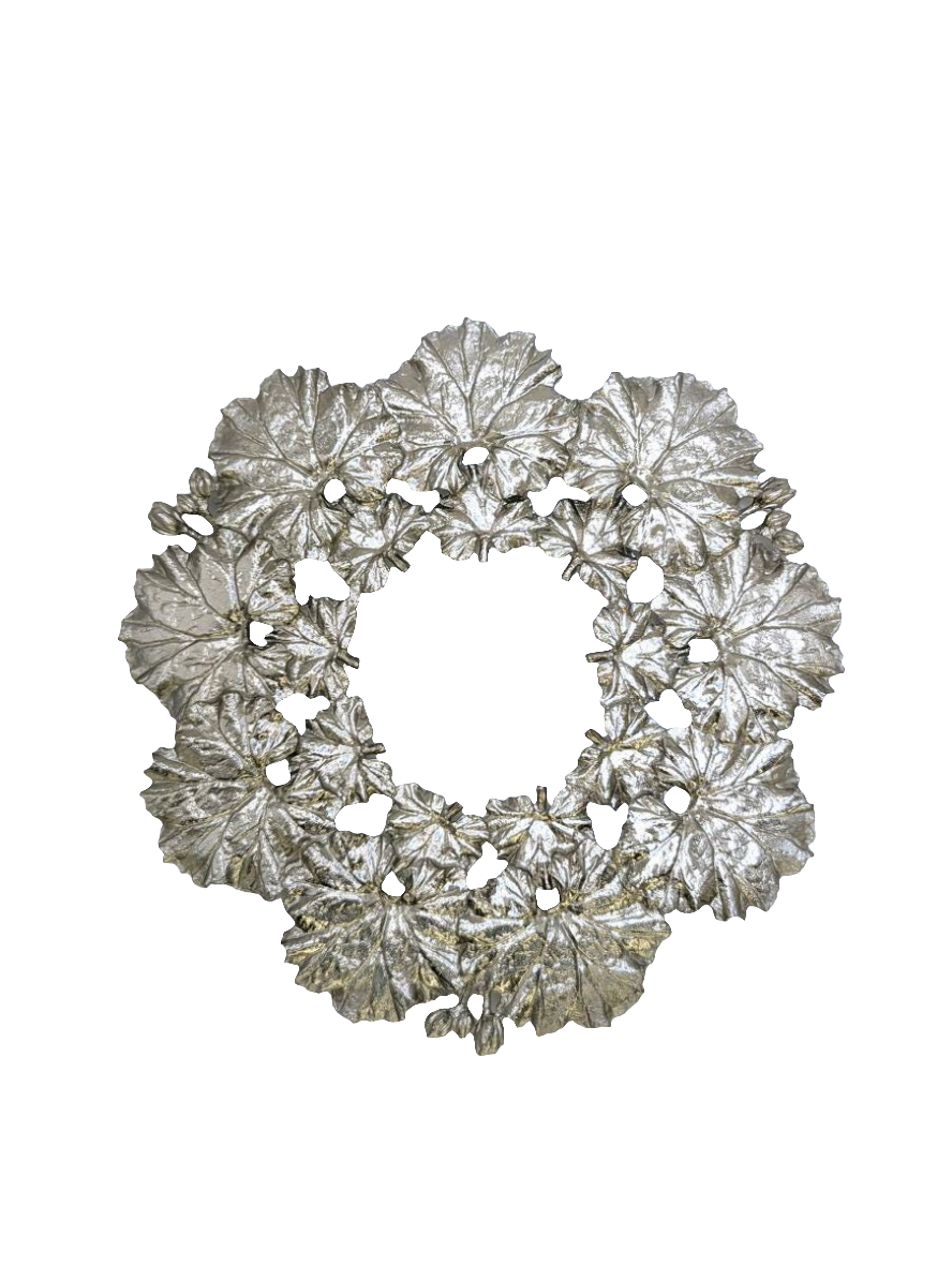 Geranium Pewter Trivet Home Decor Inspired by Nature