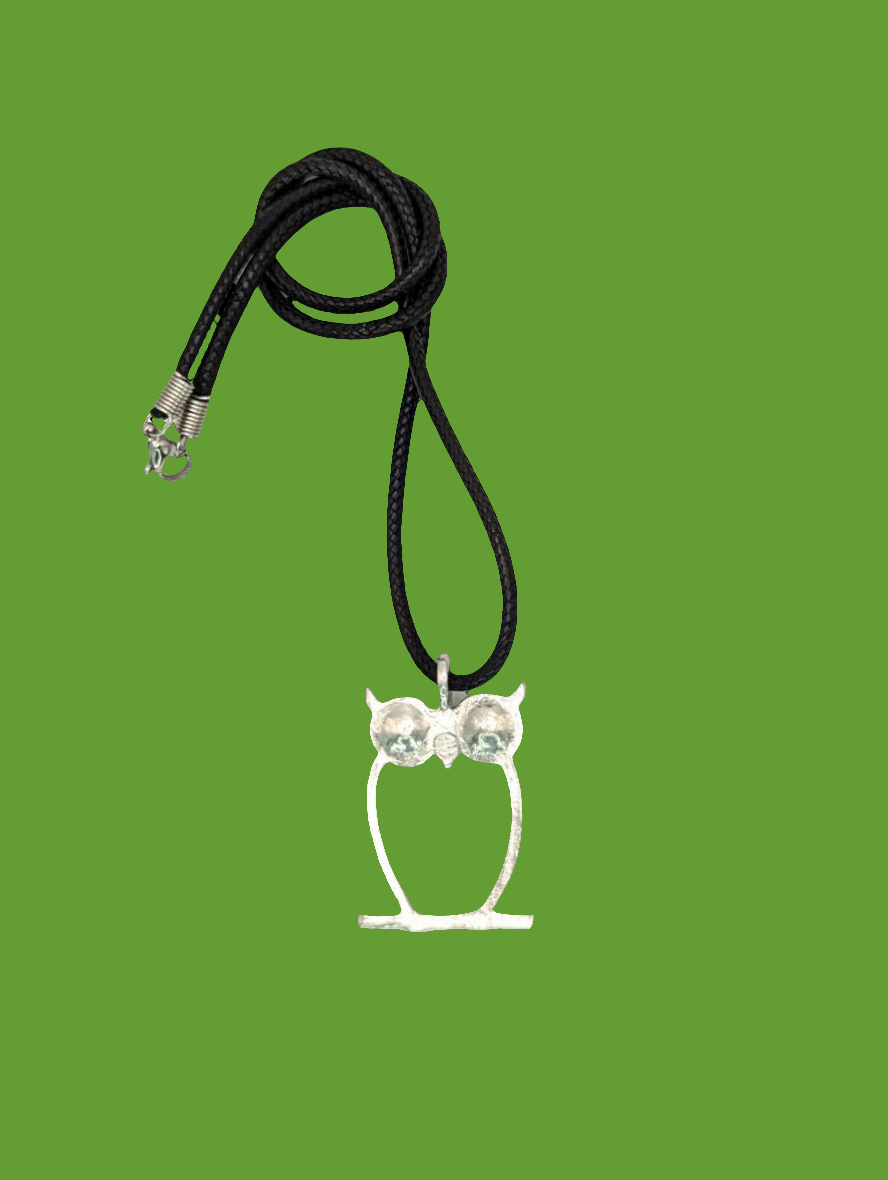 Owl Pewter Pendant Urban Style