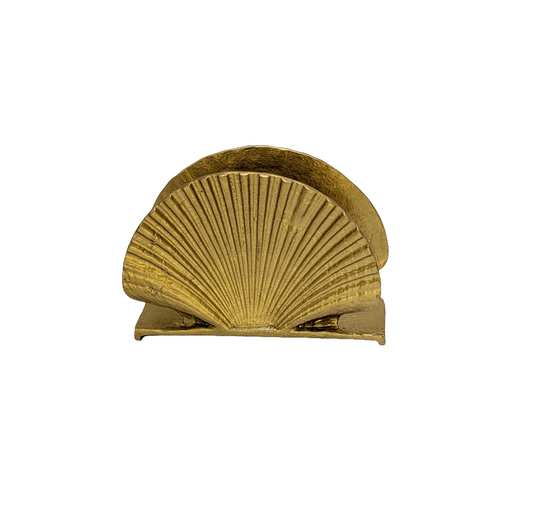 Seashells Pewter Business Card Holder Desk Decor Inspired by Nature