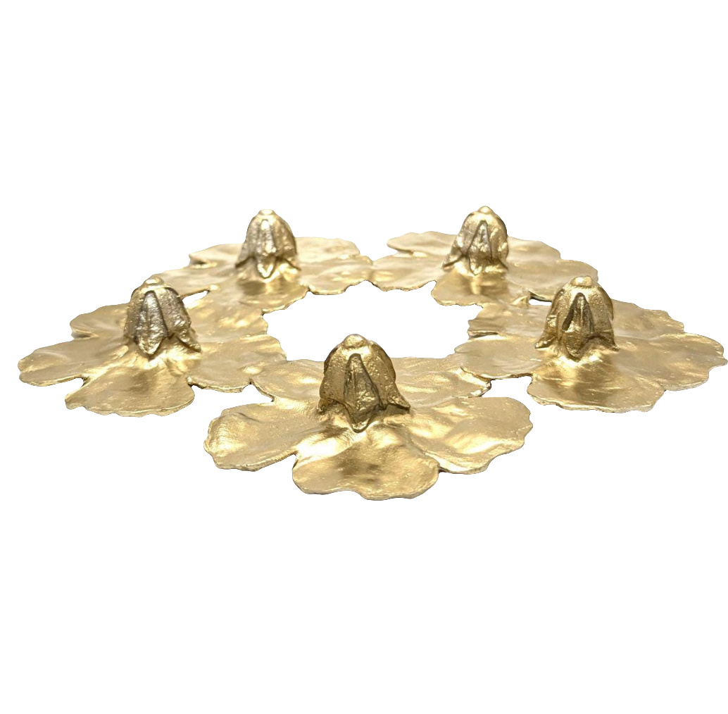 Hibiscus Flower Pewter Trivet Home Decor Inspired by Nature