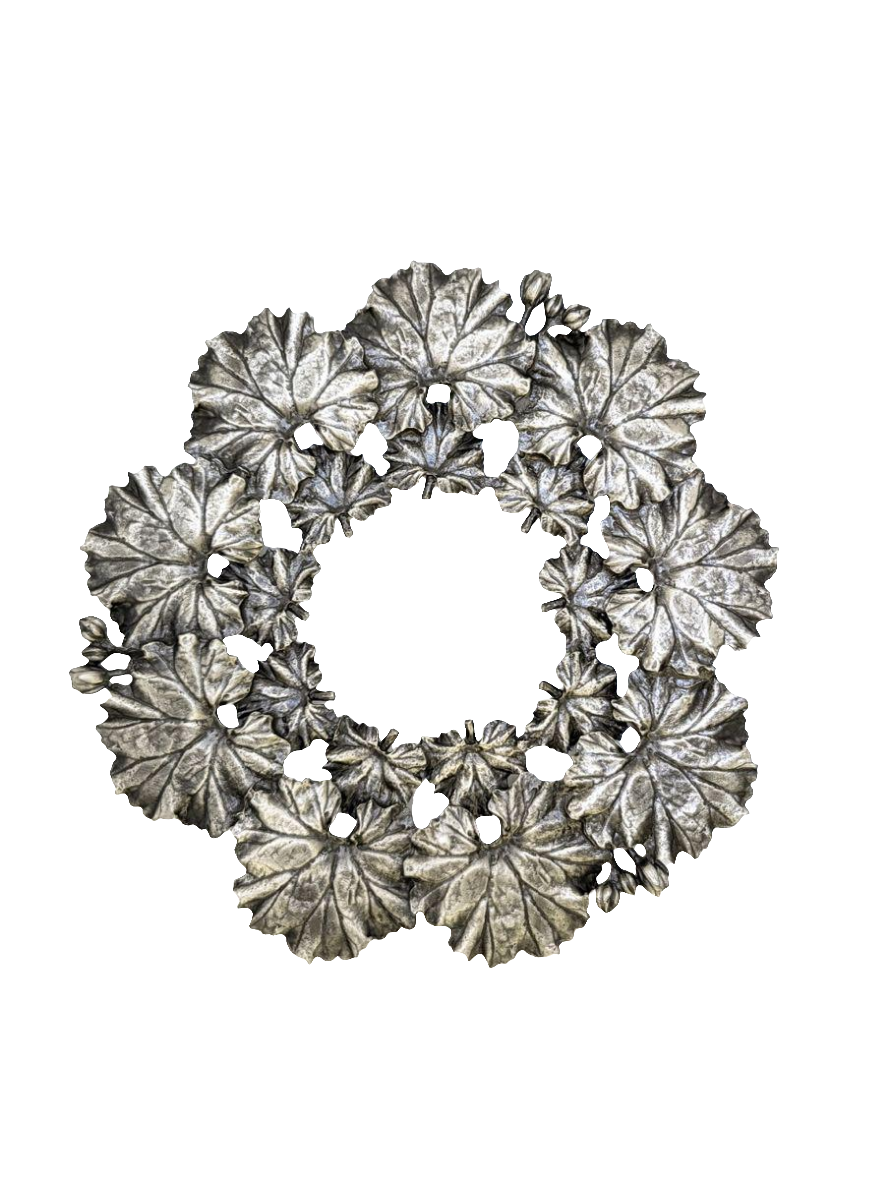 Geranium Pewter Trivet Home Decor Inspired by Nature