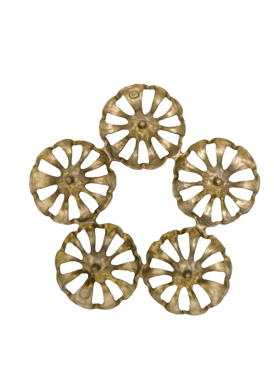 Pumpkin Pewter Trivet Home Decor Inspired by Nature