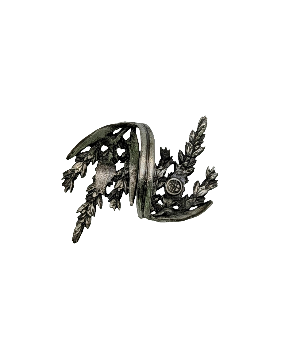 Wheat Adjustable Pewter Napkin Ring Set of 4 Inspired by Nature Table Decor