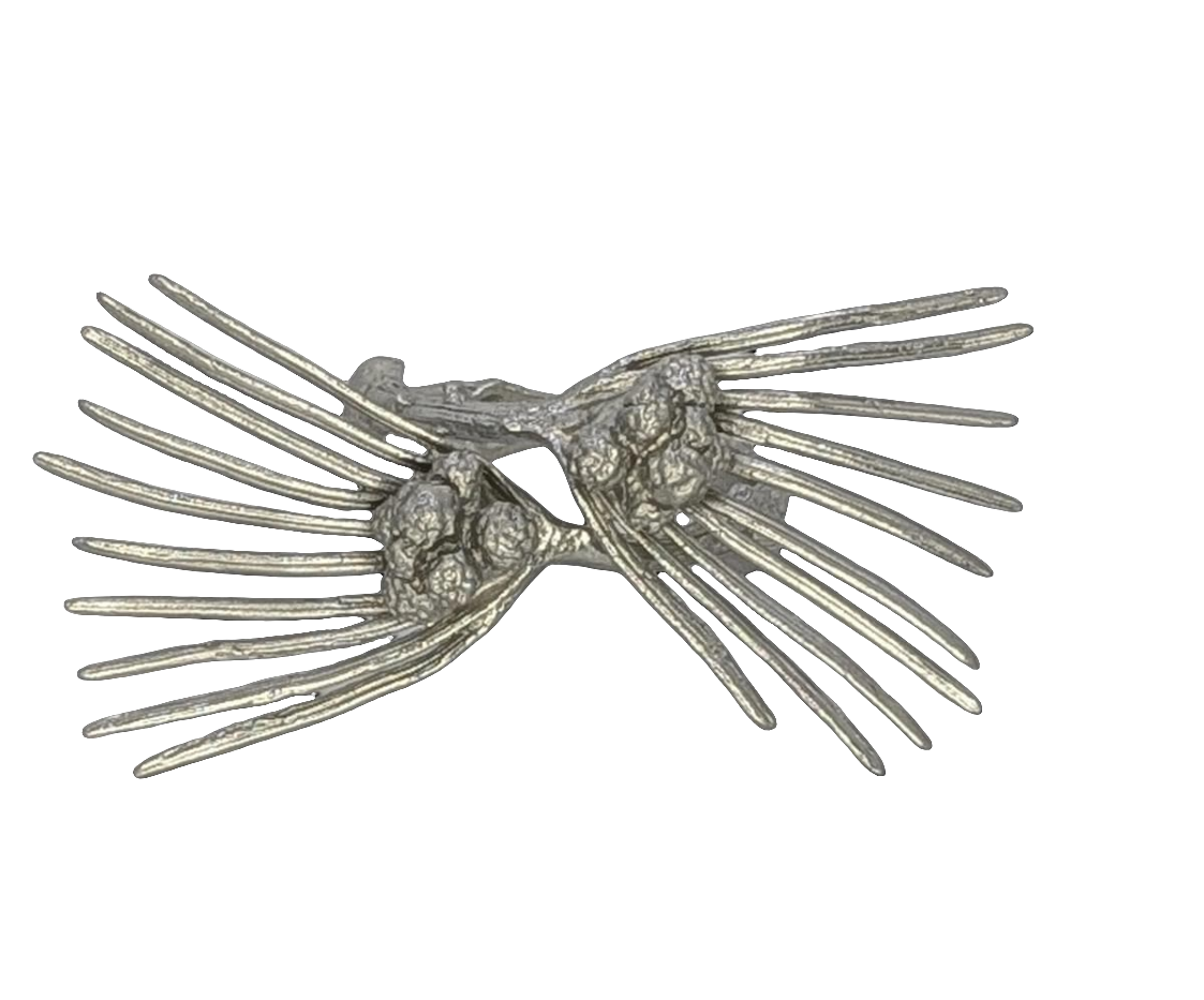 Umbrella Pine Pewter Adjustable Napkin Ring Set of 4 Inspired by nature