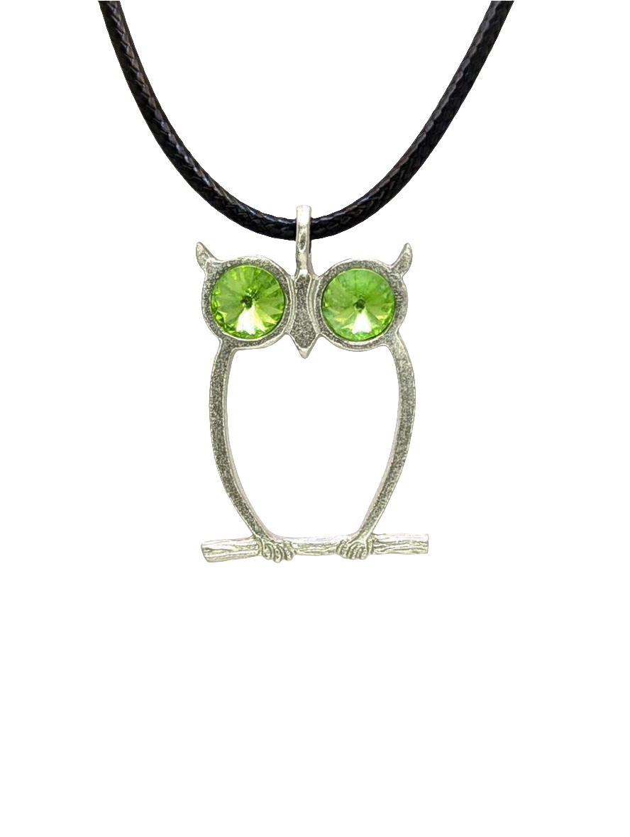 Owl Pewter Pendant Urban Style