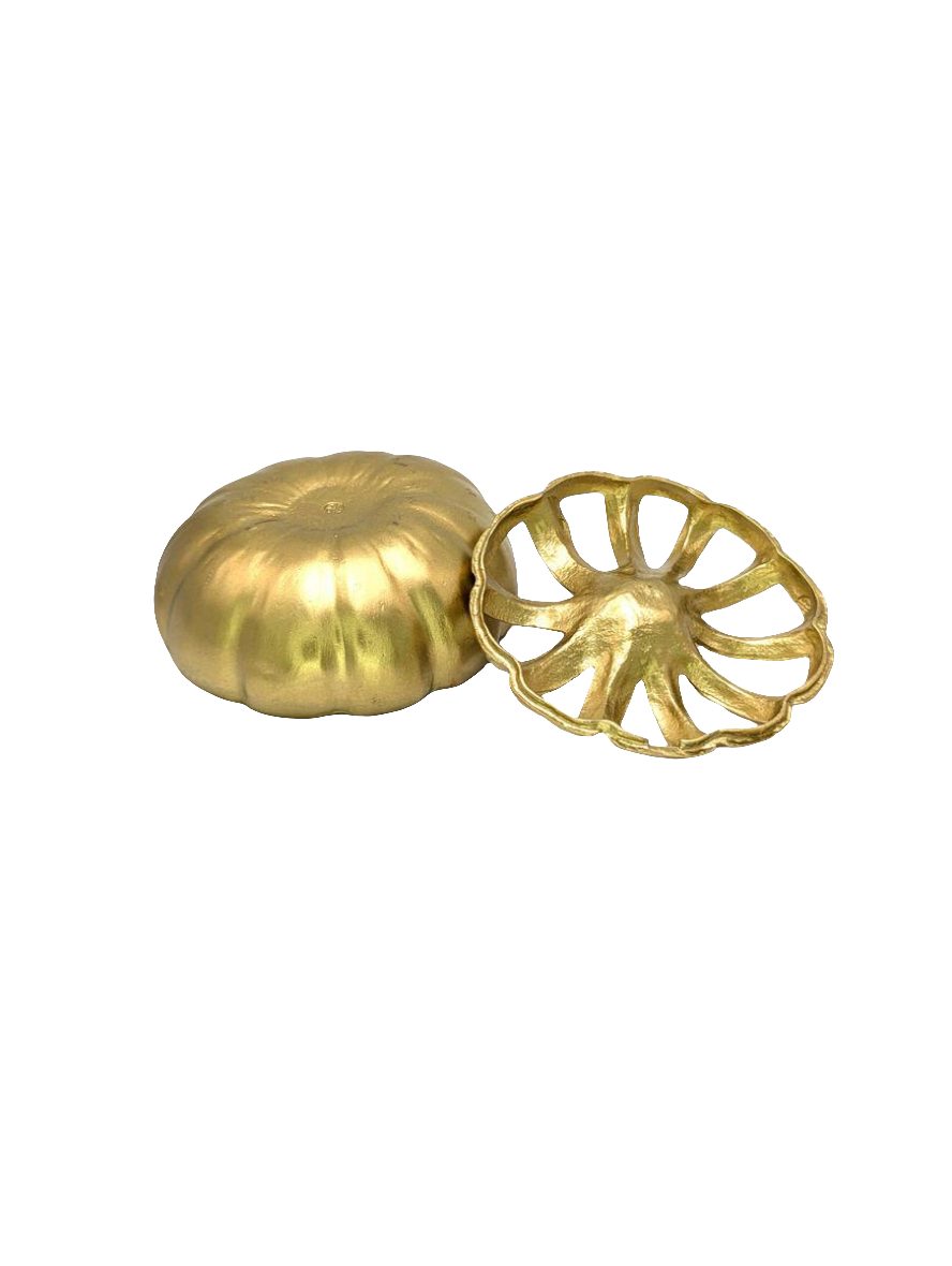 Pumpkin Pewter Multifunctional Box Decor Inspired by Nature