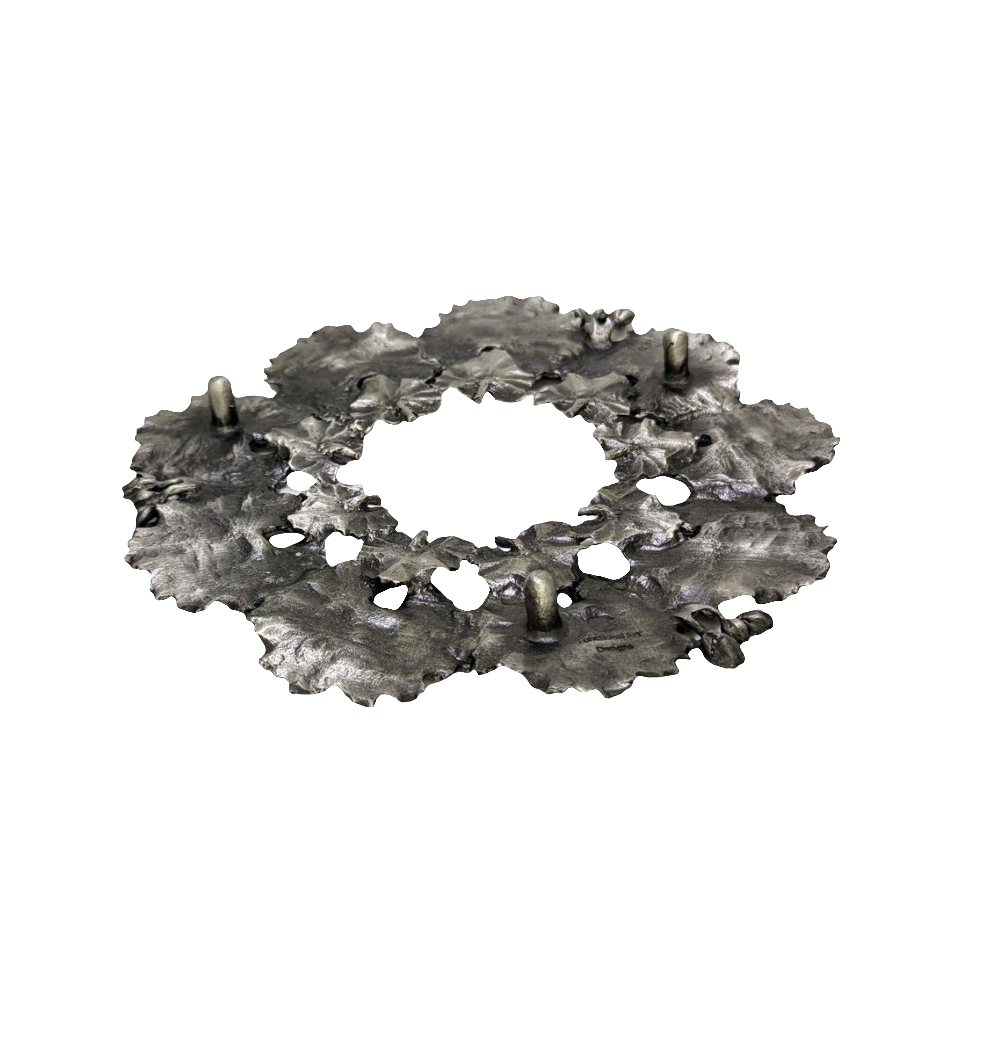 Geranium Pewter Trivet Home Decor Inspired by Nature