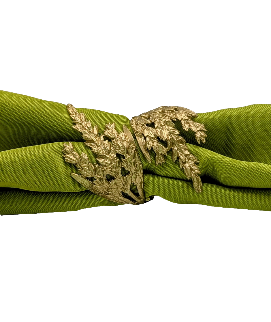 Wheat Adjustable Pewter Napkin Ring Set of 4 Inspired by Nature Table Decor