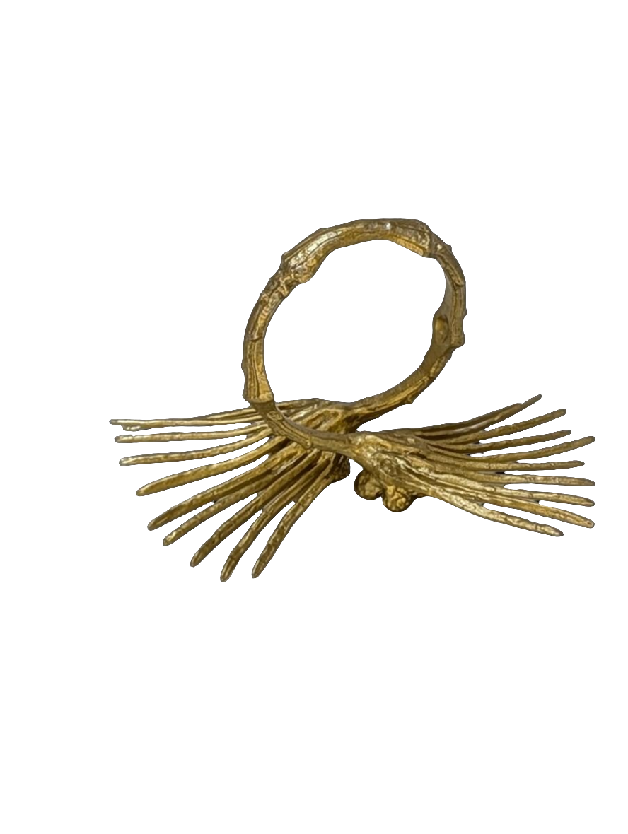 Umbrella Pine Pewter Adjustable Napkin Ring Set of 4 Inspired by nature