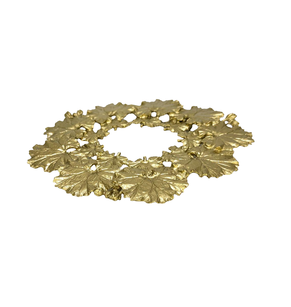 Geranium Pewter Trivet Home Decor Inspired by Nature