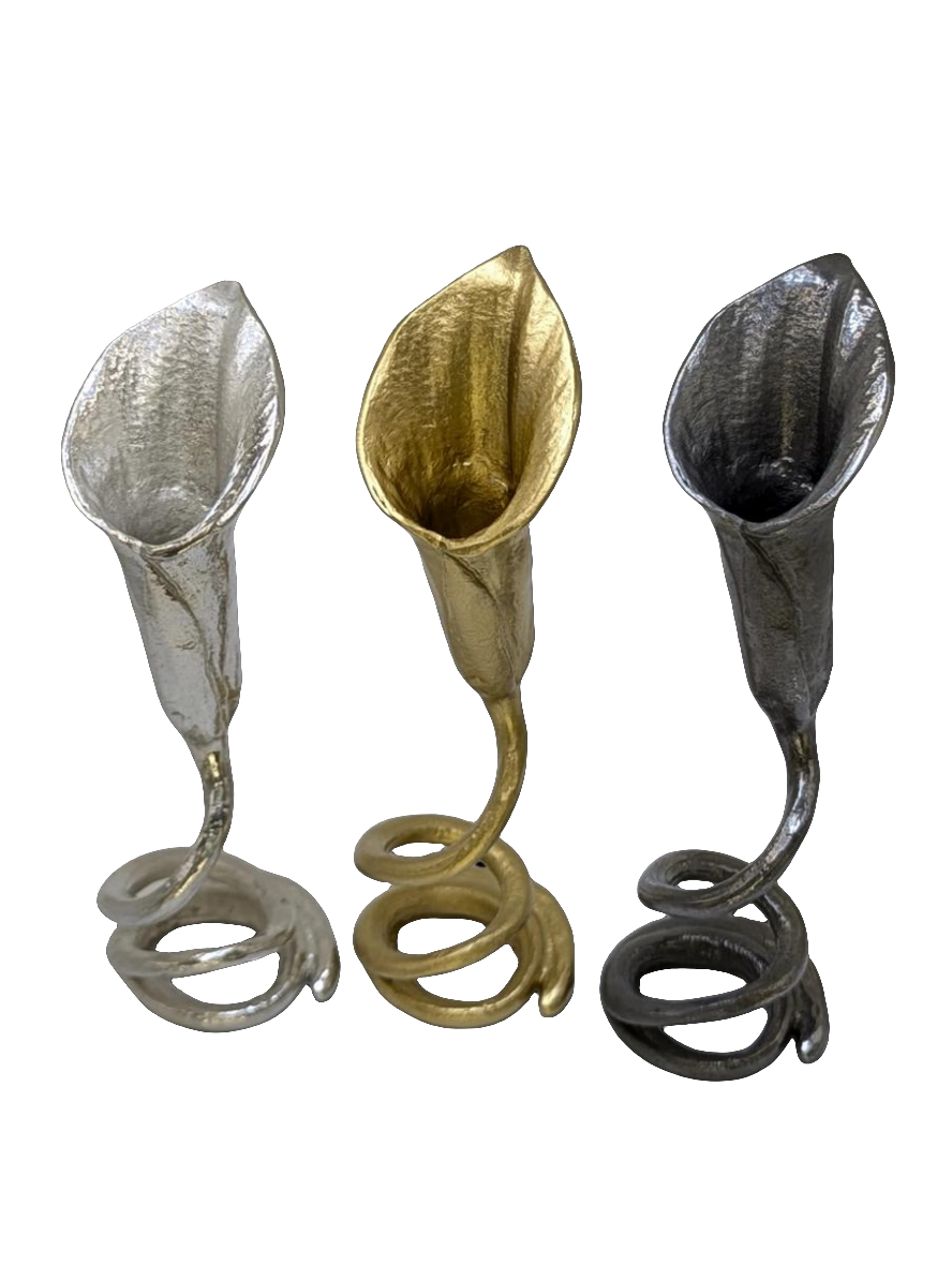 Calla Lily Pewter Pen Holder Home & Office Decor Inspired by Nature
