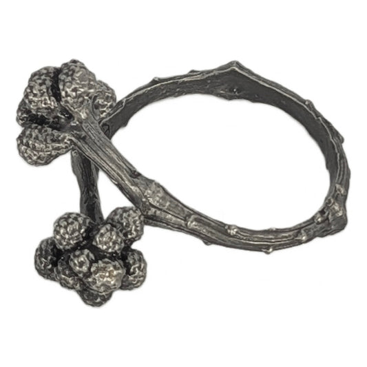Umbrella Pine Pewter Adjustable Napkin Ring Set of 4 Inspired by nature