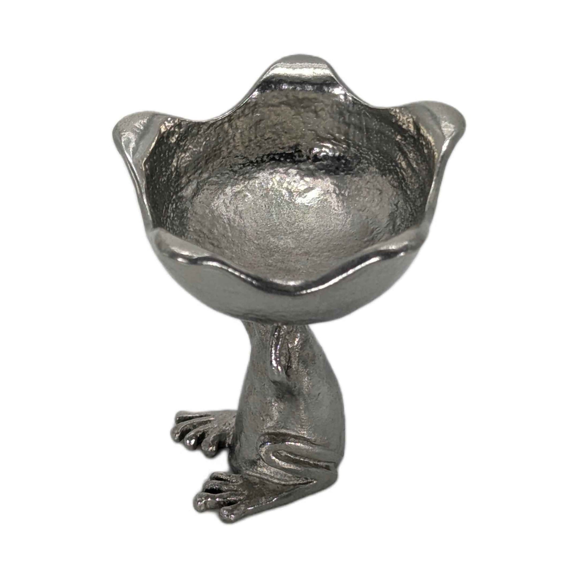 MINIMALIST Charming Coqui Frog Pewter Candle Holder Decor Collectible