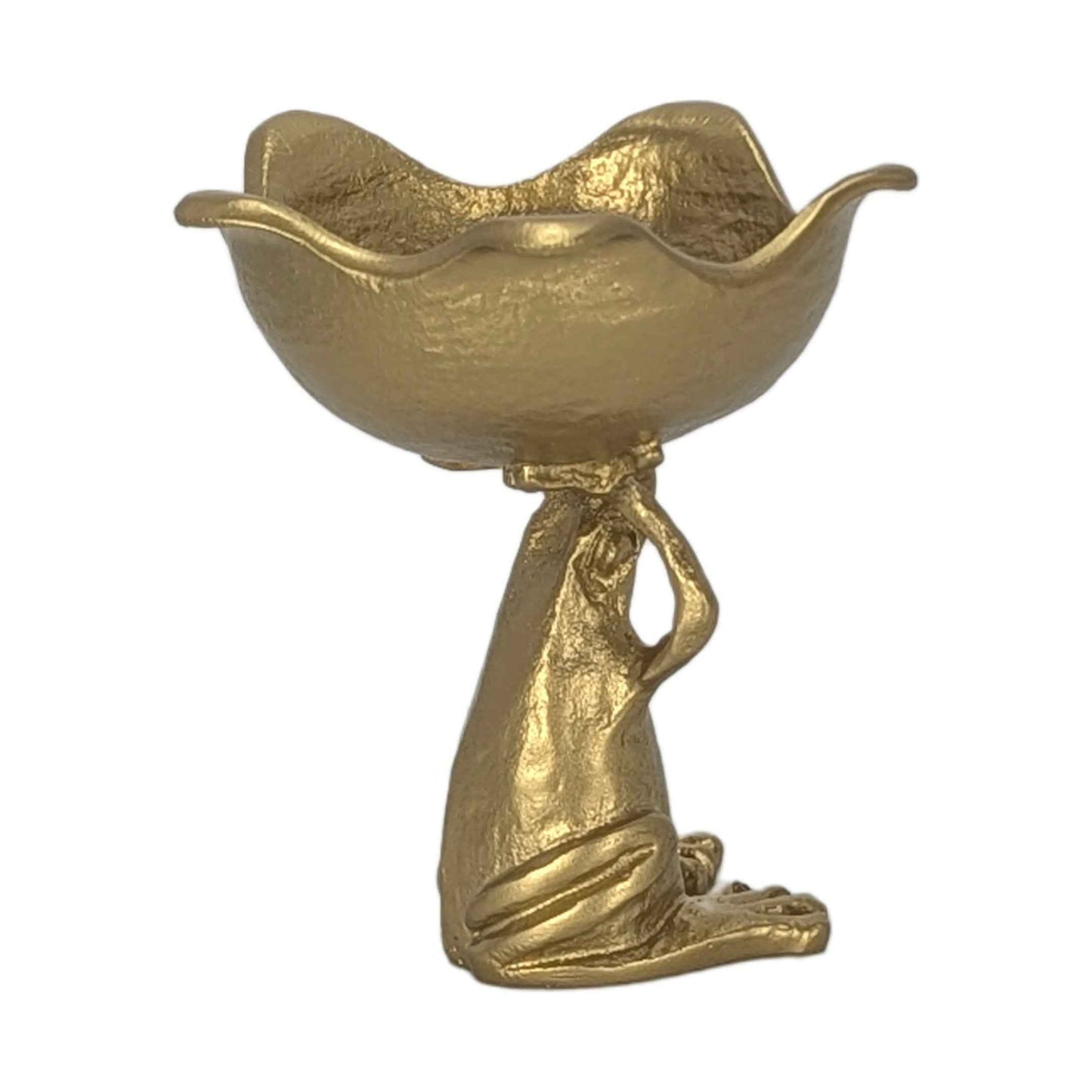 MINIMALIST Charming Coqui Frog Pewter Candle Holder Decor Collectible
