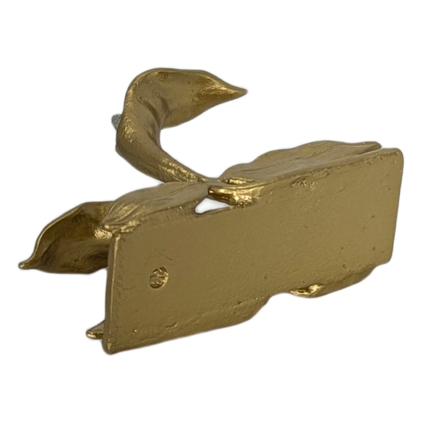 Calla Lily Pewter Business Card Holder – Botanical Desk Organizer Nature Inspired