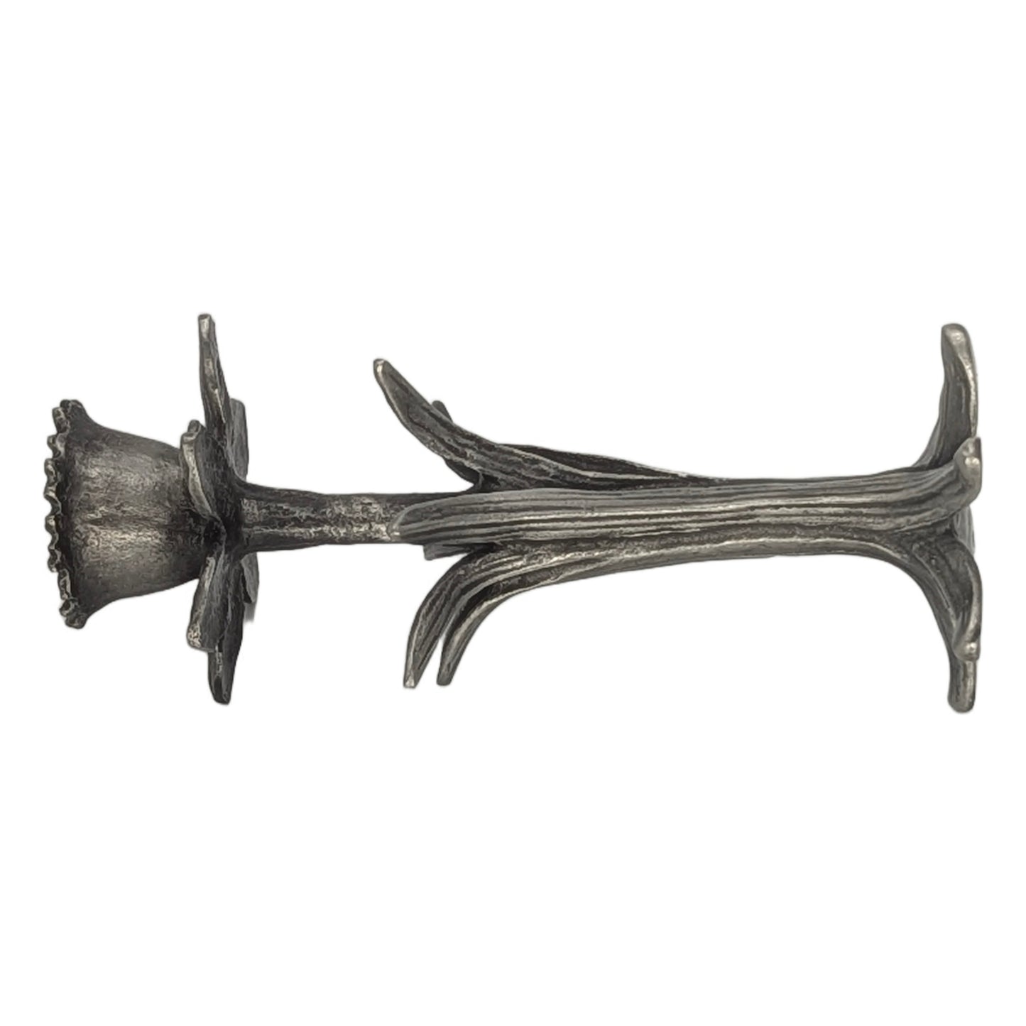 Daffodil Pewter Taper Candle Holder Home Decor Inspired by Nature
