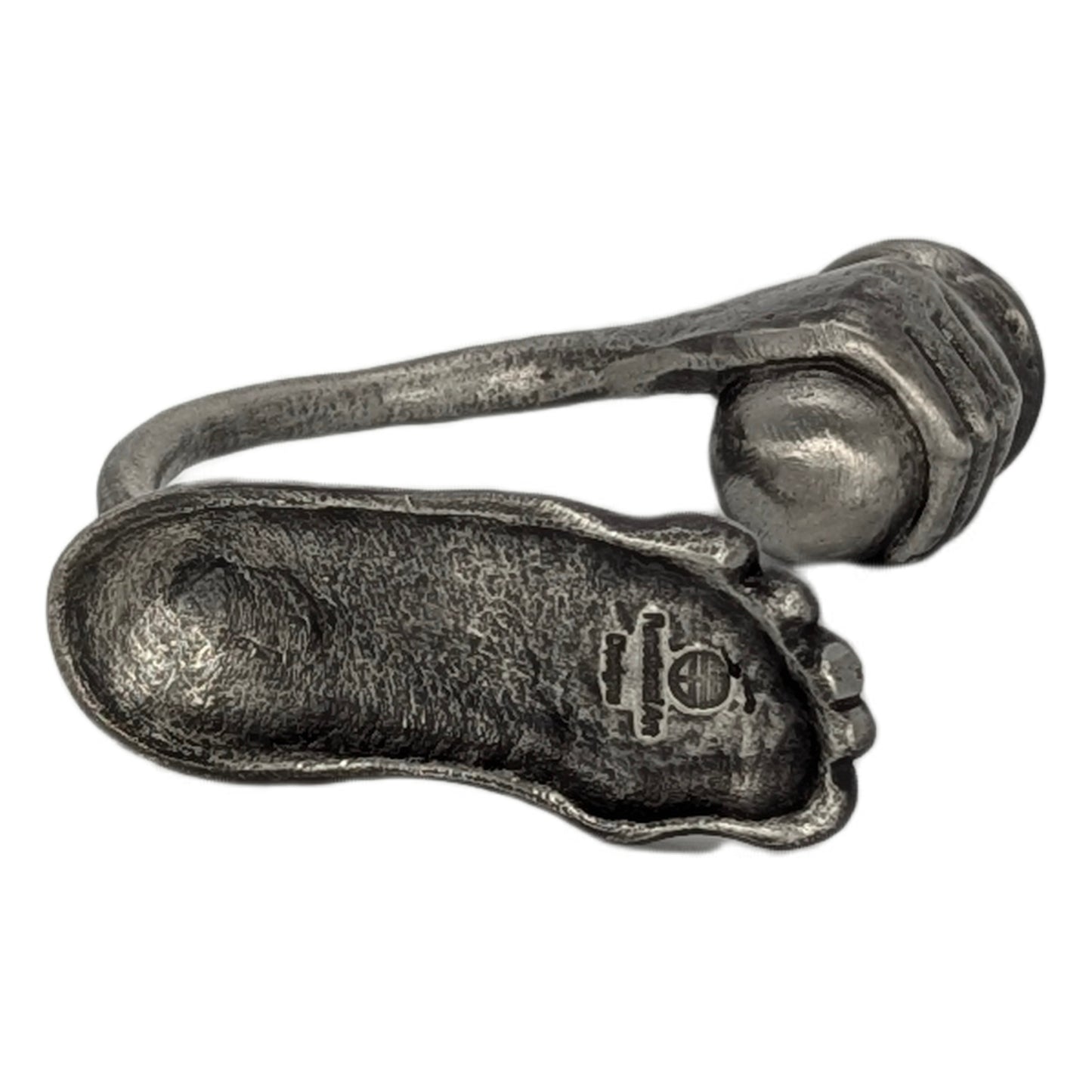 Step Into The Light – Handcrafted Surrealist Pewter Candle Holder Unique Decor